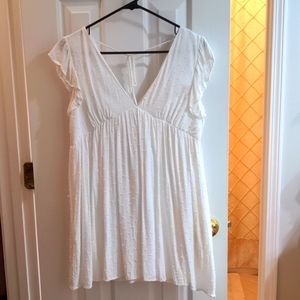 Altar'd State White Babydoll Dress